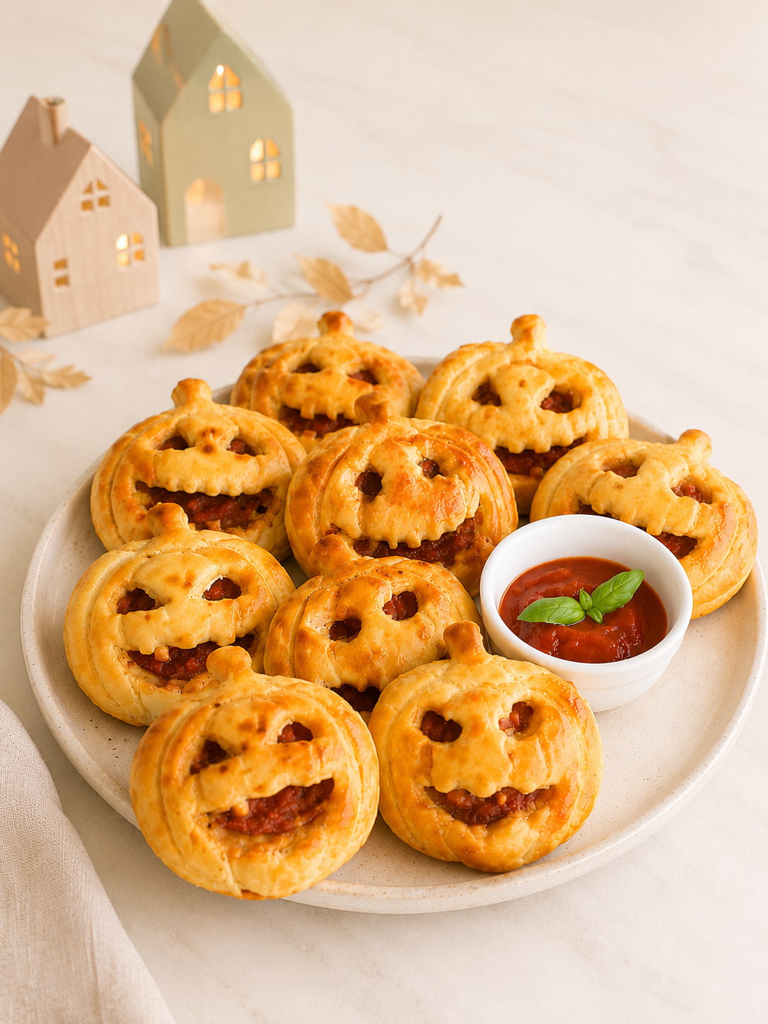 🎃 Halloween-Pizzataschen für Kinder