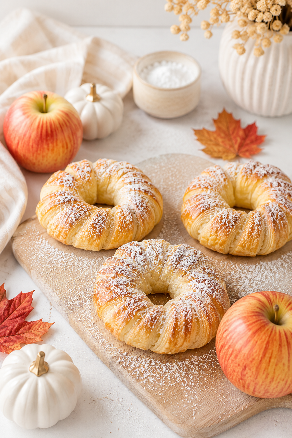 Apfelringe im Blätterteig🍎🍂